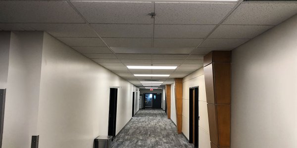lighting-upgrade-CAE--aviation-training-main-corridor-after-toronto-gta-advance-net-electric